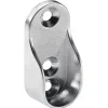 Supporto tubo appendiabiti Ø 1,5/3 cm argento 2 pz