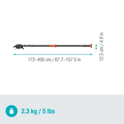 Svettatoio telescopico Gardena StarCut Pro S lunghezza L 175-400 cm