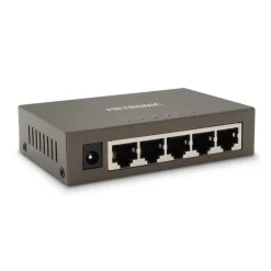 Switch rete Metronic 5 porte RJ45 alimentato 1 Gbit