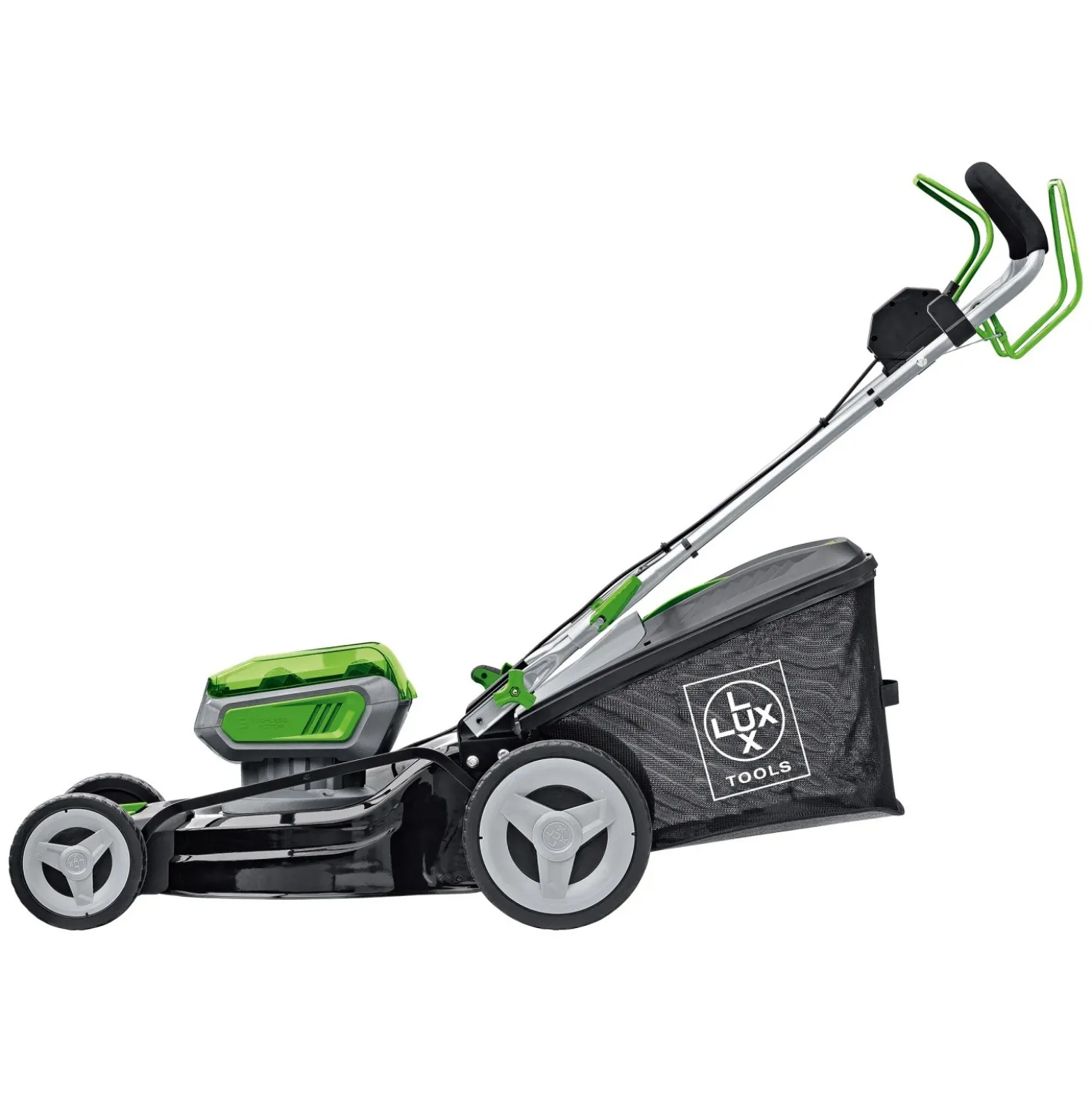 Tagliaerba a batteria LUX-TOOLS A-RM-2x20/46 da 20 V 4 ah L taglio 46 cm