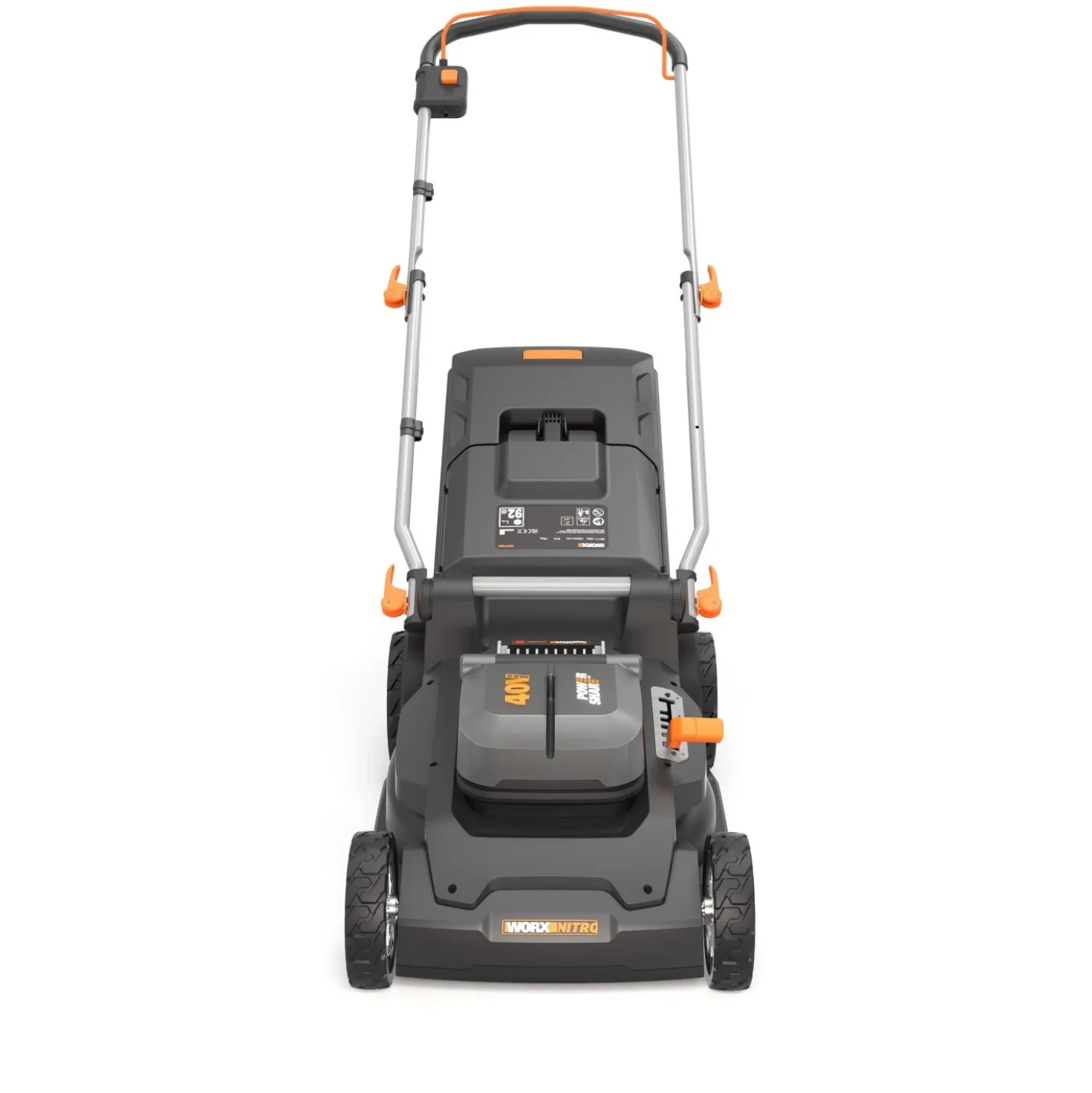 Tagliaerba a batteria WG745E Worx 2 batterie Pro 20V 4Ah 40V L taglio Ø 40 cm