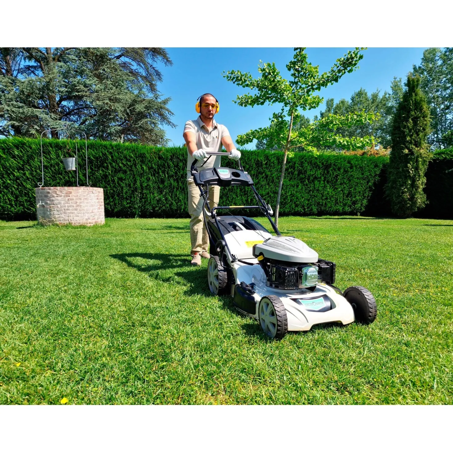 Tagliaerba a scoppio TECKGARD TGR 56 SQE 4in1 da 196 CC L taglio 56 cm