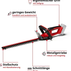 Tagliasiepi a batteria Einhell GC-CH 18/40 Li Solo 18 V
