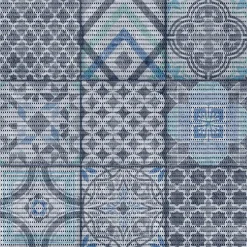 Tappetino antiscivolo schiumato Floor L 65 cm fantasia mosaico al metro