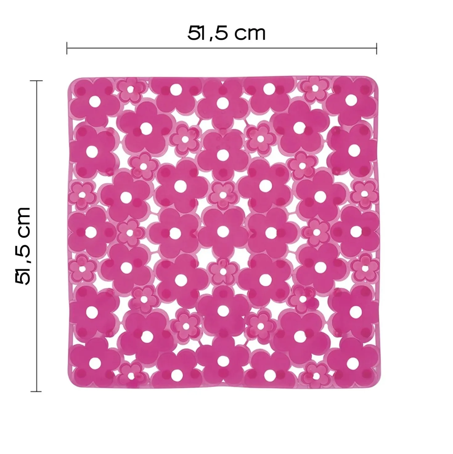 Tappeto antiscivolo doccia Margherita fucsia