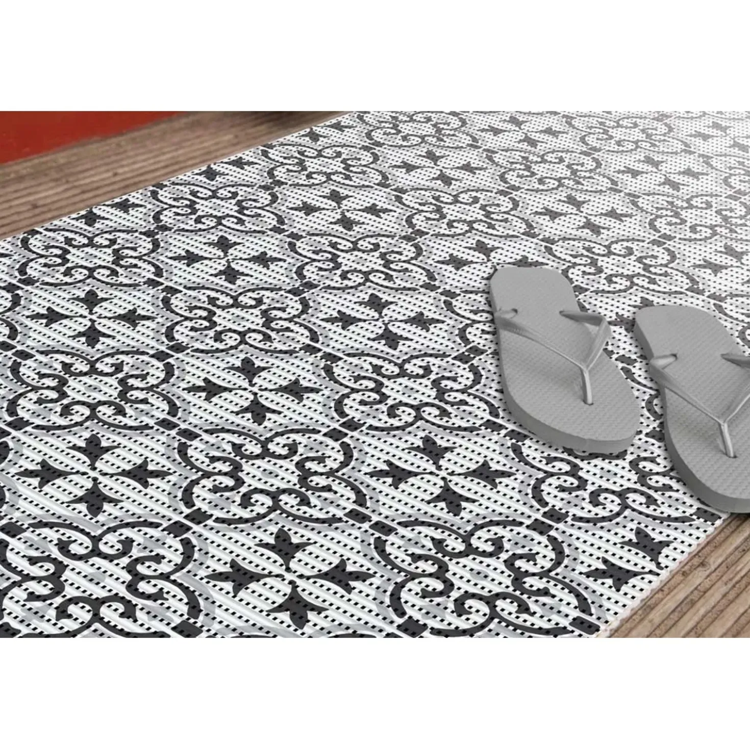 Tappeto antiscivolo floor comfort D-c-fix Stencilia 65 cm x 15 m