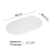 Tappeto antiscivolo vasca Solid bianco