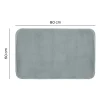Tappeto bagno Fuzzy 50x80 cm grigio