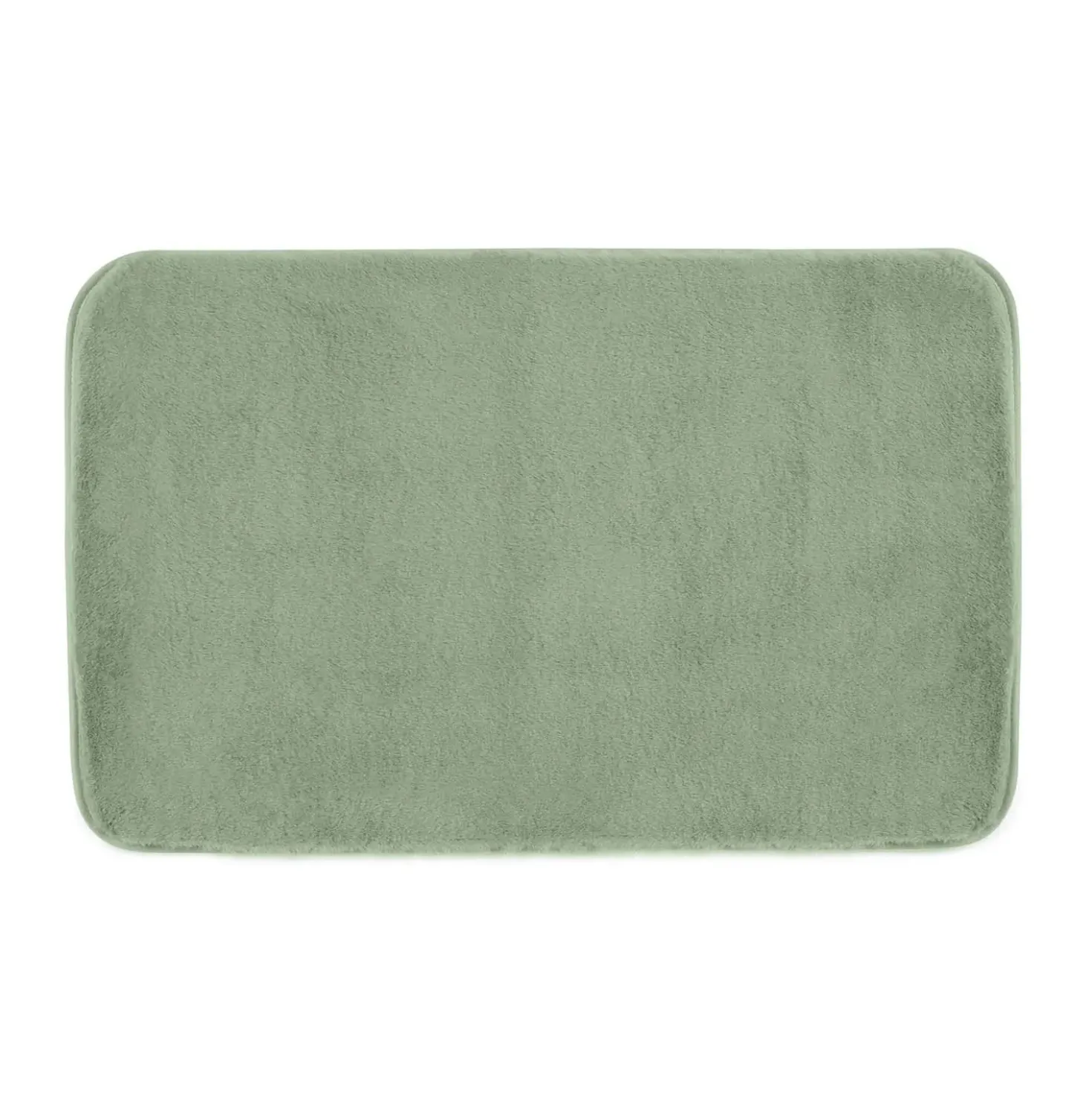 Tappeto bagno Fuzzy 100x60 cm verde salvia