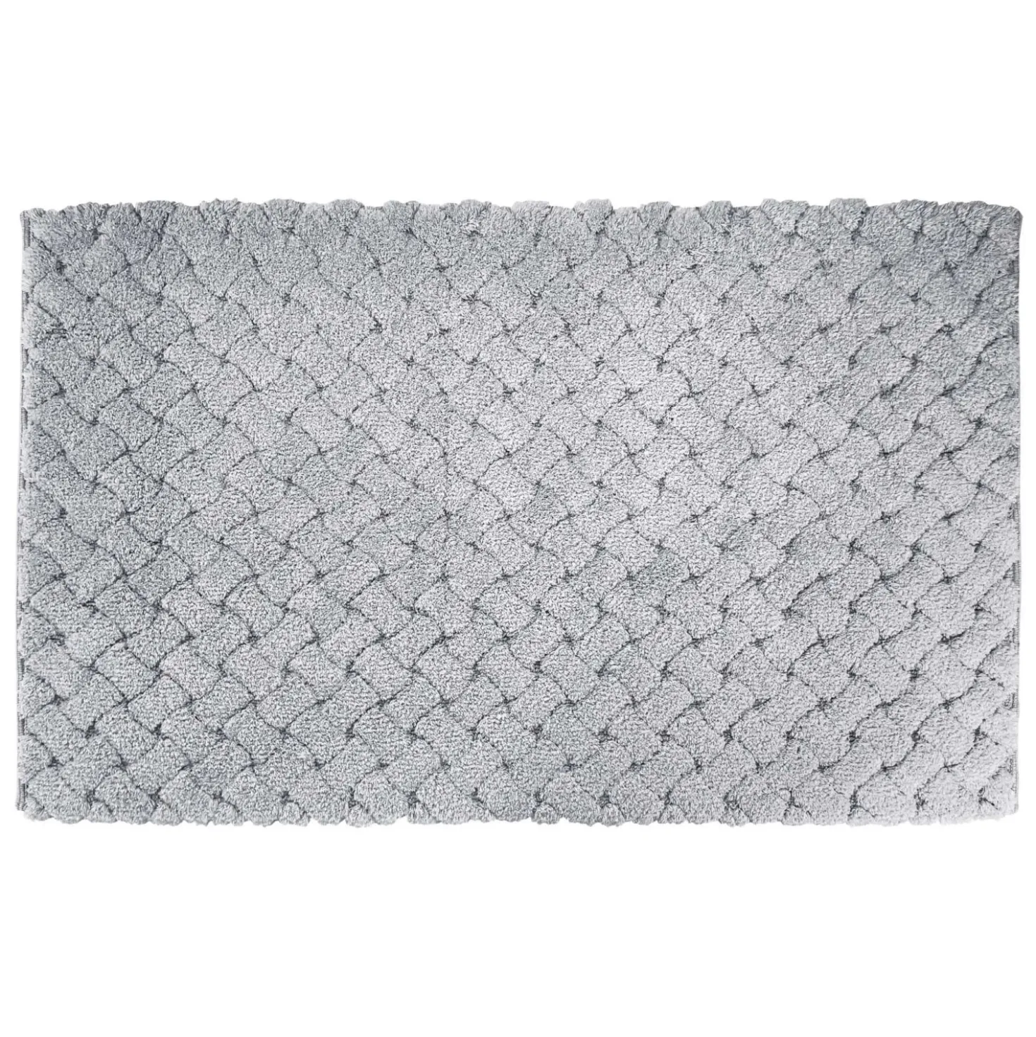 Tappeto bagno Intreccio 60x100 cm color ghiaccio