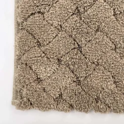 Tappeto bagno Intreccio 60x100 cm color visone