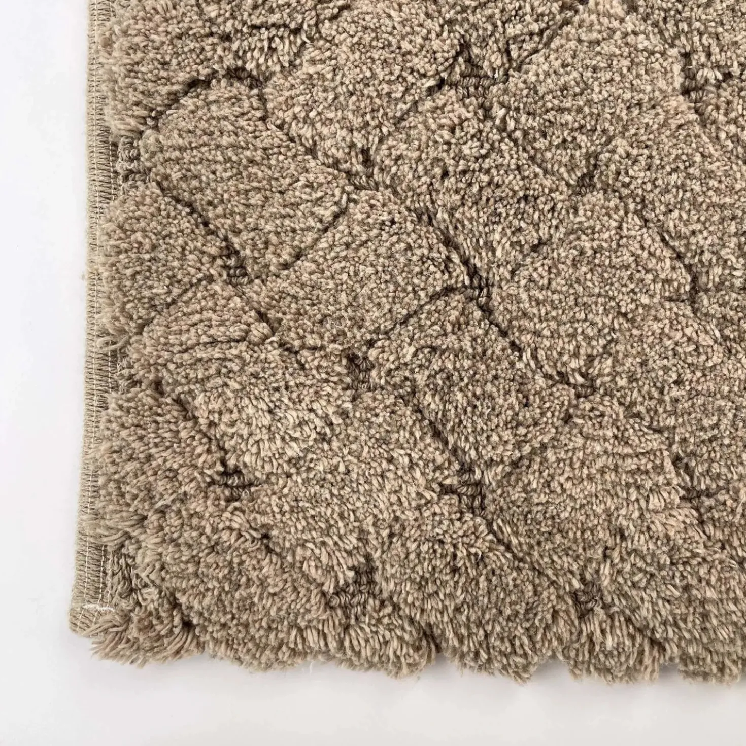 Tappeto bagno Intreccio 60x100 cm color visone