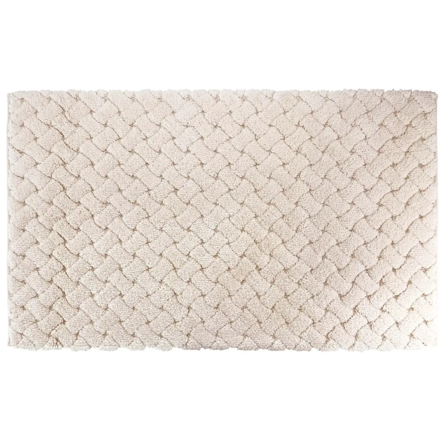 Tappeto bagno Intreccio 60x100 cm color naturale