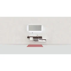 Tappeto bagno Paradise in cotone 100% 50x70 rosa antico