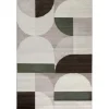 Tappeto Brooklyn verde-marrone 133x190 cm
