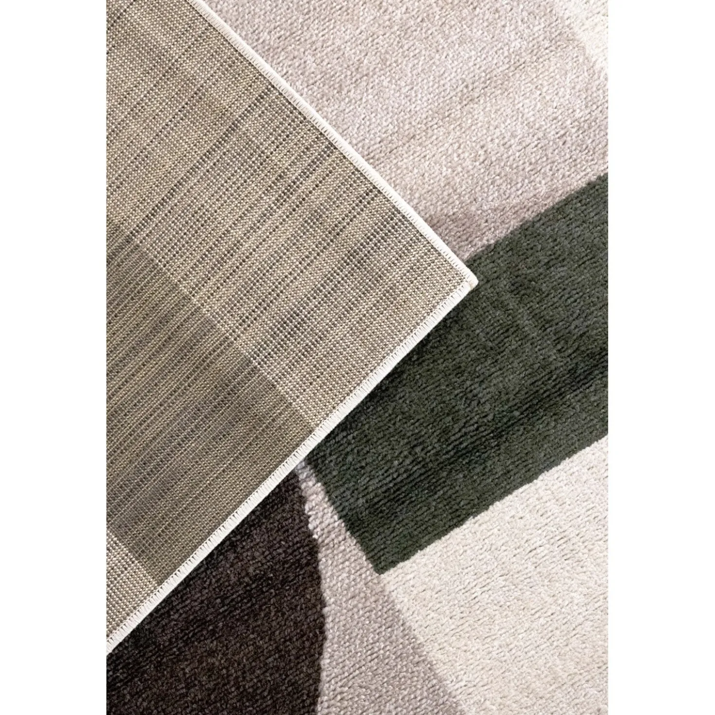 Tappeto Brooklyn verde-marrone 133x190 cm