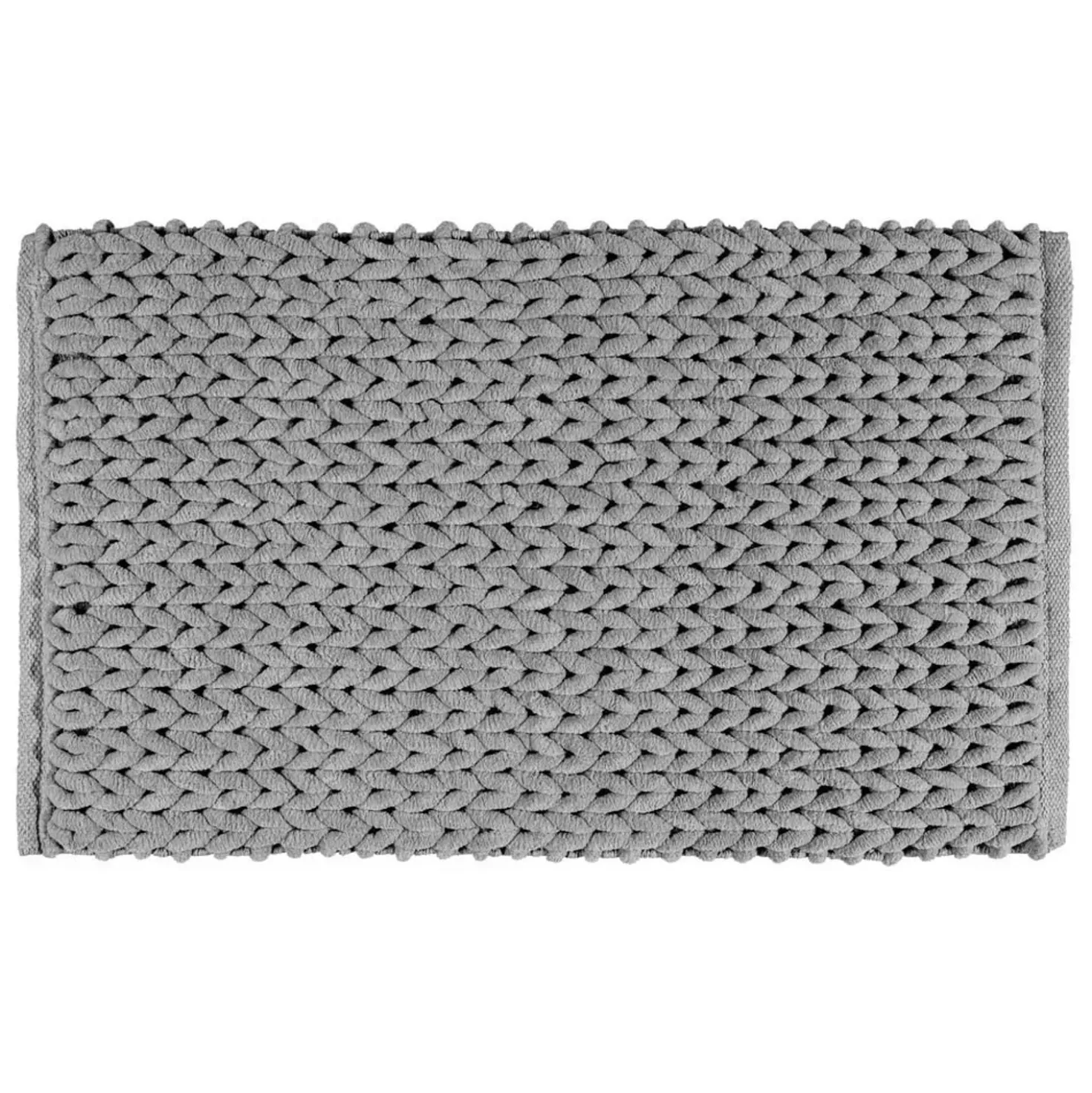 Tappeto da bagno antiscivolo Arson 50x80 cm grigio