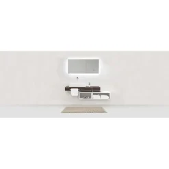 Tappeto da bagno antiscivolo Arson 50x80 cm beige
