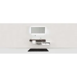 Tappeto da bagno antiscivolo Arson 50x80 cm antracite