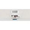 Tappeto da bagno Urdu 55x65 in microfibra blu