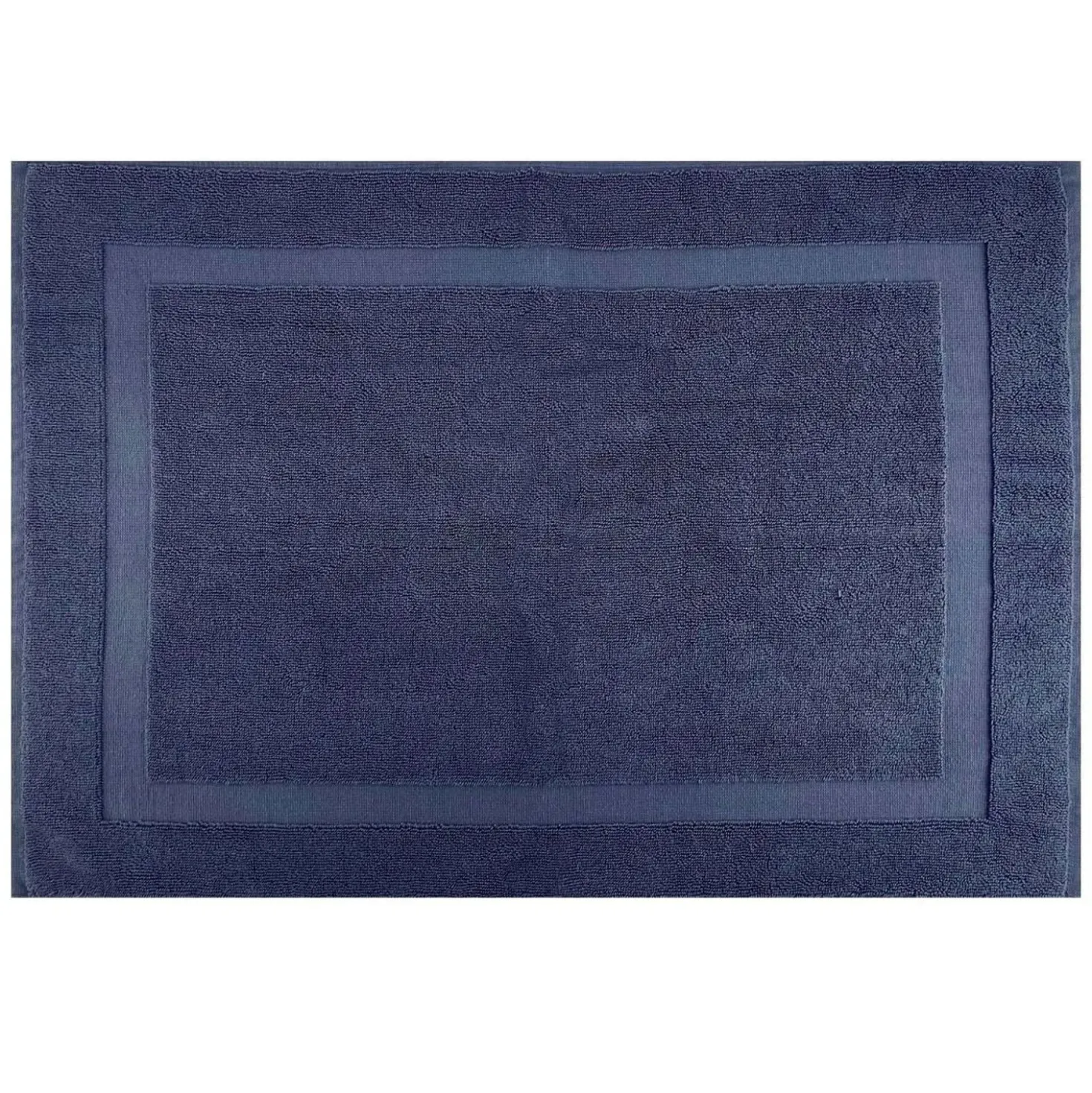 Tappeto fuori doccia in spugna dark denim 50x70 blu scuro