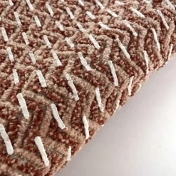 Tappeto in ciniglia di cotone 60x90 cm rosa agé