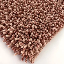 Tappeto in ciniglia di cotone 56x56 cm rosa agé