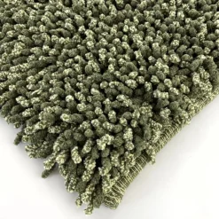 Tappeto in ciniglia di cotone 60x90 cm oliva