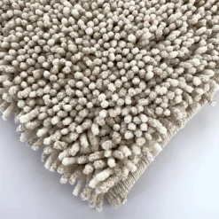 Tappeto in ciniglia di cotone 56x56 cm naturale