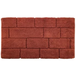 Tappeto in cotone 55x100 cm terracotta