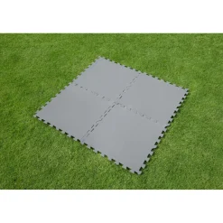 Tappeto protettivo per sotto piscina Bestway 50x50 cm grigio 9 pz