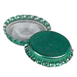 Tappi a corona con bidule corto verde Ø 2,9 cm 200 pz