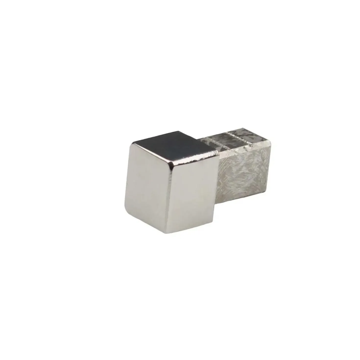 Tappi copri profilo terminale per cubinox H 8 mm acciaio lucido 2 pz