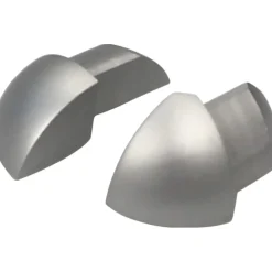 Tappi per profilo alluminio Arcansas Rondalu 12 mm argento satinato 2 pz