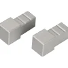 Tappi per profilo alluminio Arcansas Cubalu 10 mm argento 2 pz