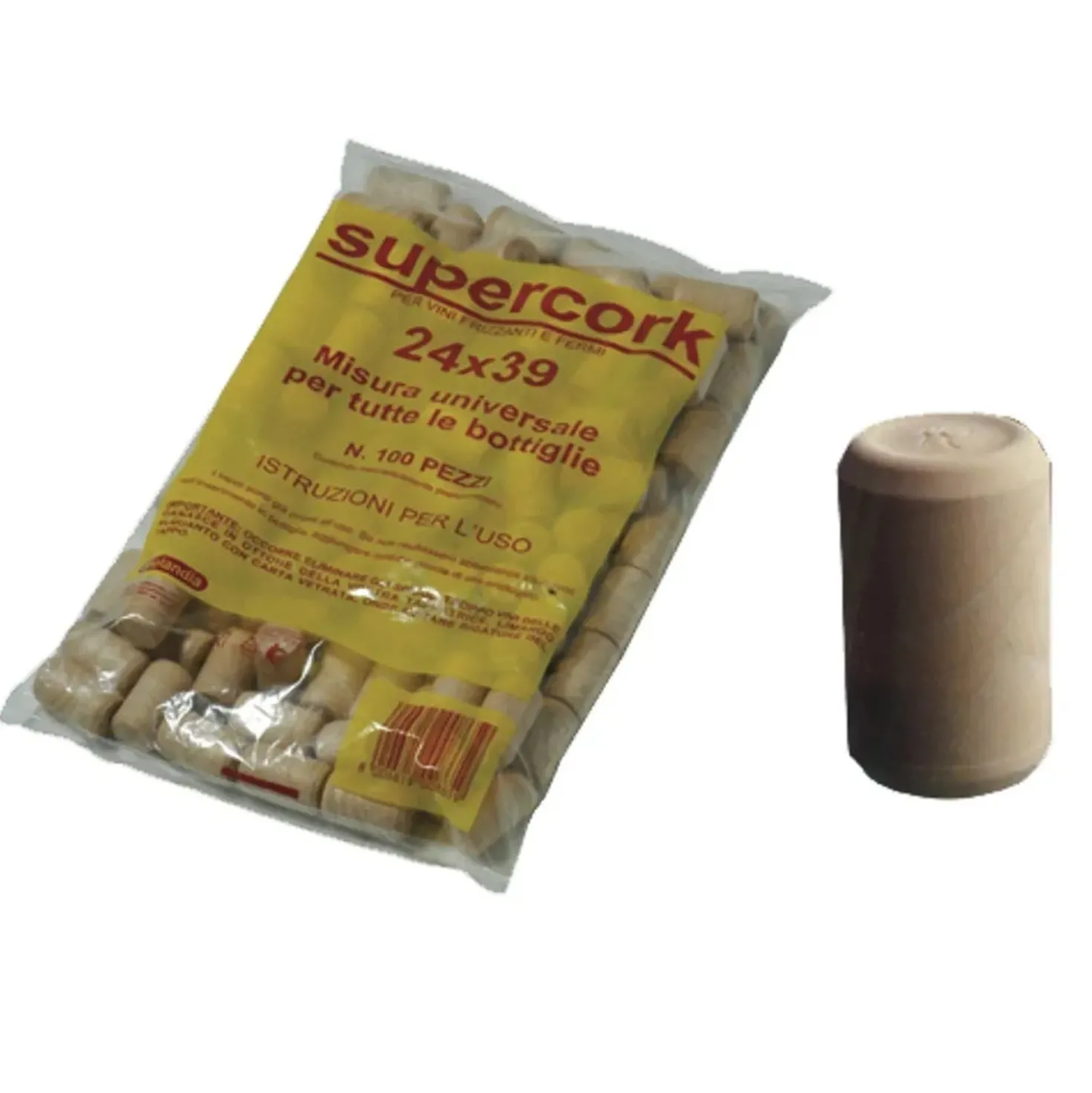 Tappi Super sintetici 24 x 39 cf. 100 pezzi