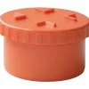 Tappo a vite per ispezione in PVC arancione Ø 63 mm