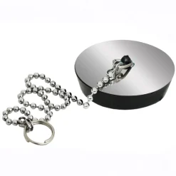 Tappo con catena e placca inox Ø 31 mm
