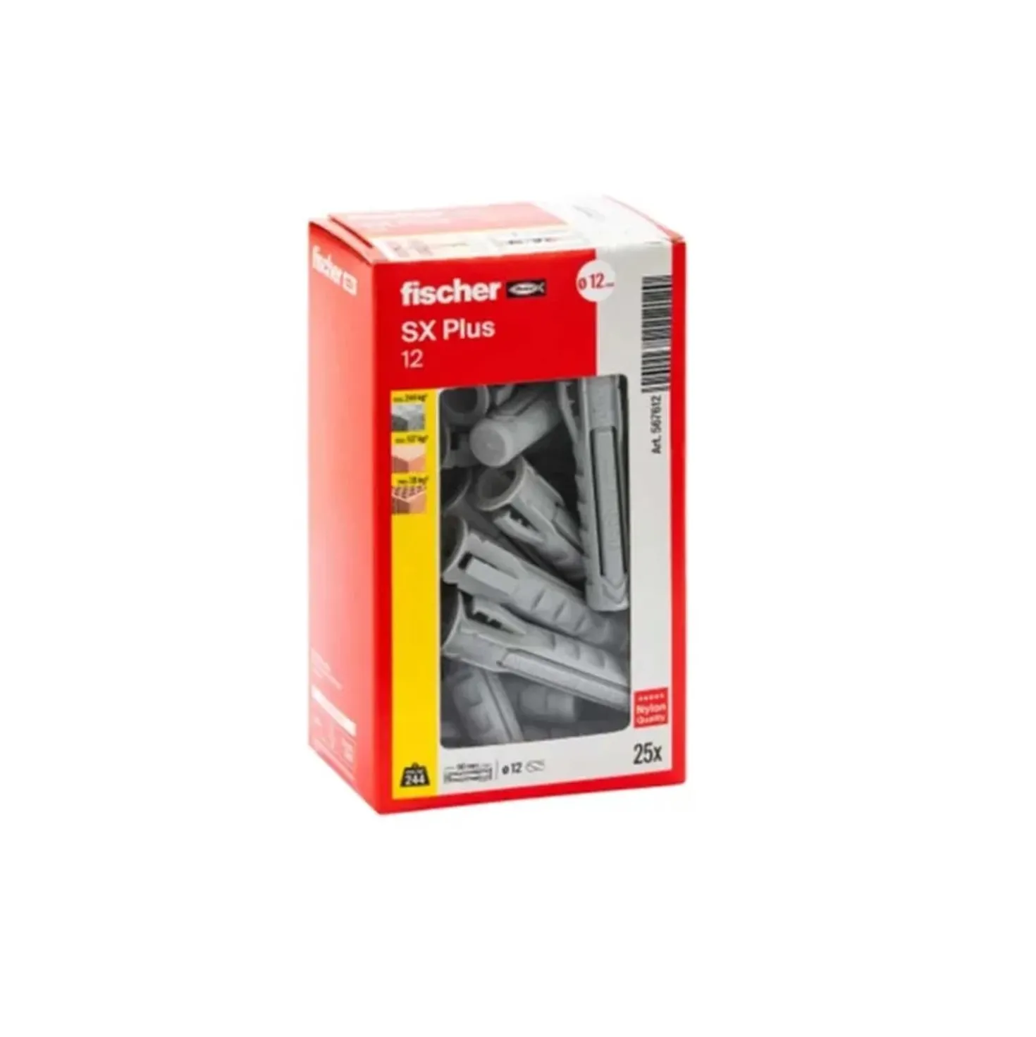Tassello a espansione in nylon Fischer SX Plus Ø12mm 25 pz