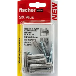 Tassello a espansione in nylon Fischer SX Ø 8 mm 10 pz