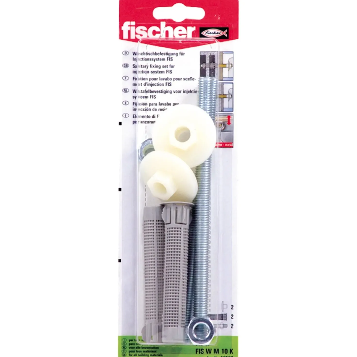 Tassello a rete Fischer FIP W M 10K Ø 5 mm 2 pz