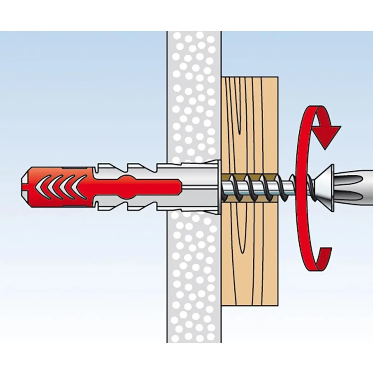 Tassello Fischer Duopower 8 x 65 S K con vite 4 pz ciascuno