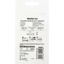 Tassello per materiale isolante fischer FID II con vite 4 pz