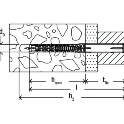 Tassello prolungato Fischer DuoXpand bimateriale Ø 10 x L 160 mm T K 4 pz