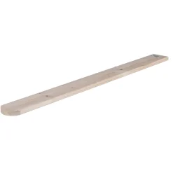 Tavoletta stondata in legno di abete non verniciato 18 x 91 x 980 mm