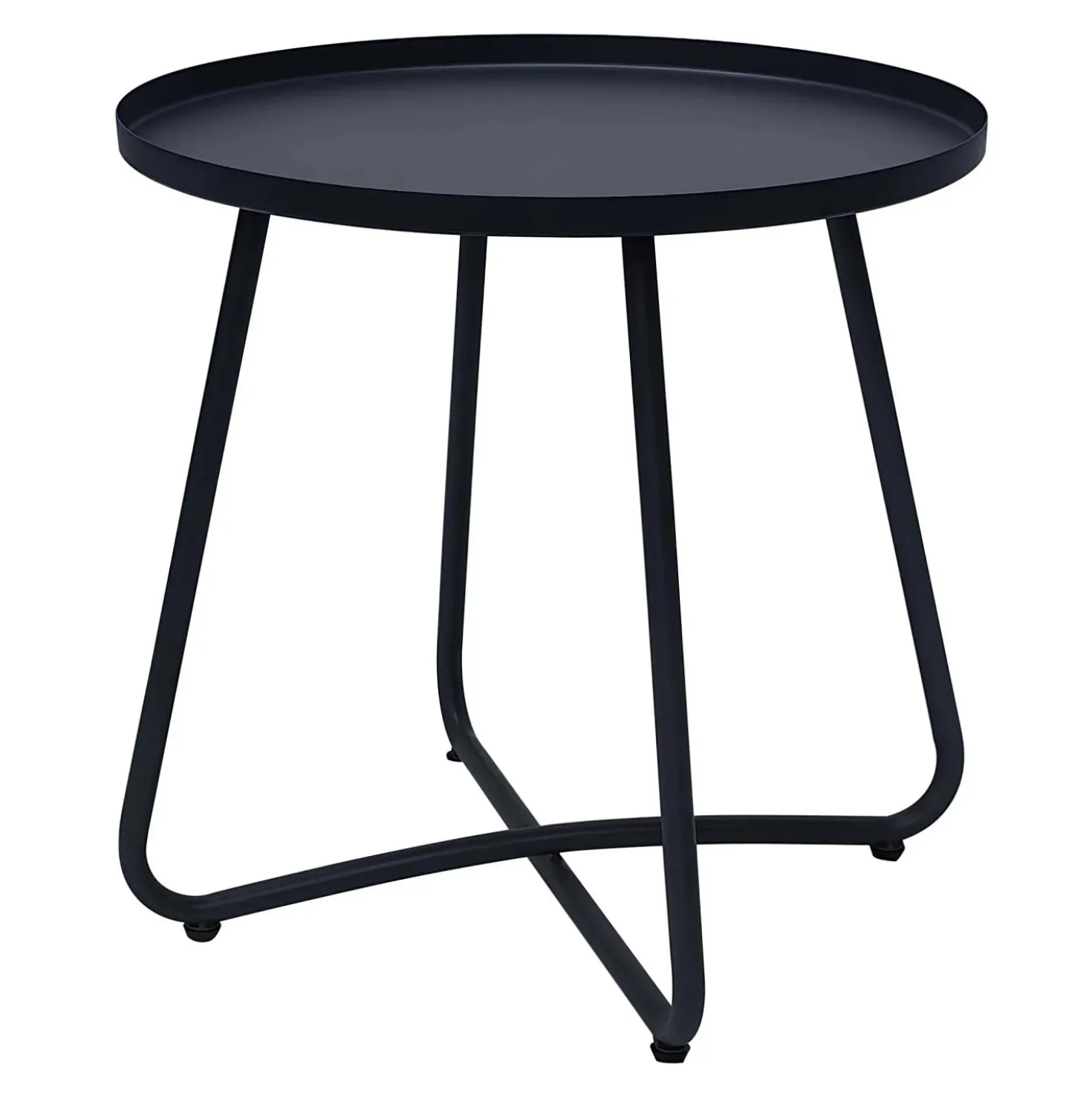Tavolino da giardino KD tondo da caffè in ferro Ø 45 cm H 48 cm