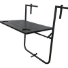 Tavolino da giardino pieghevole in plastica stampata 60x61 cm H 83,5 cm