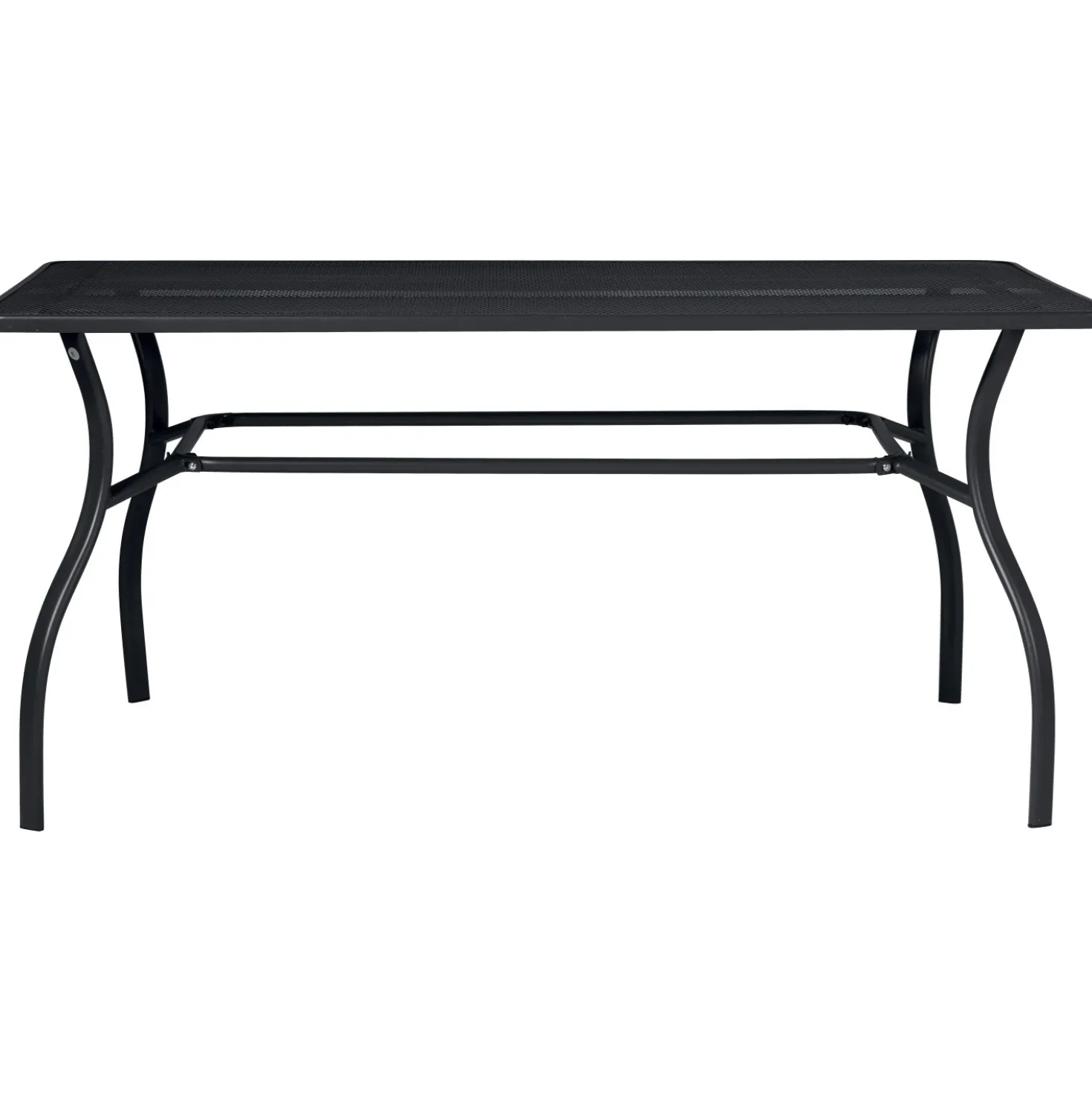 Tavolo a rete in ferro160x100 cm ferro antracite