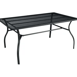 Tavolo a rete in ferro160x100 cm ferro antracite