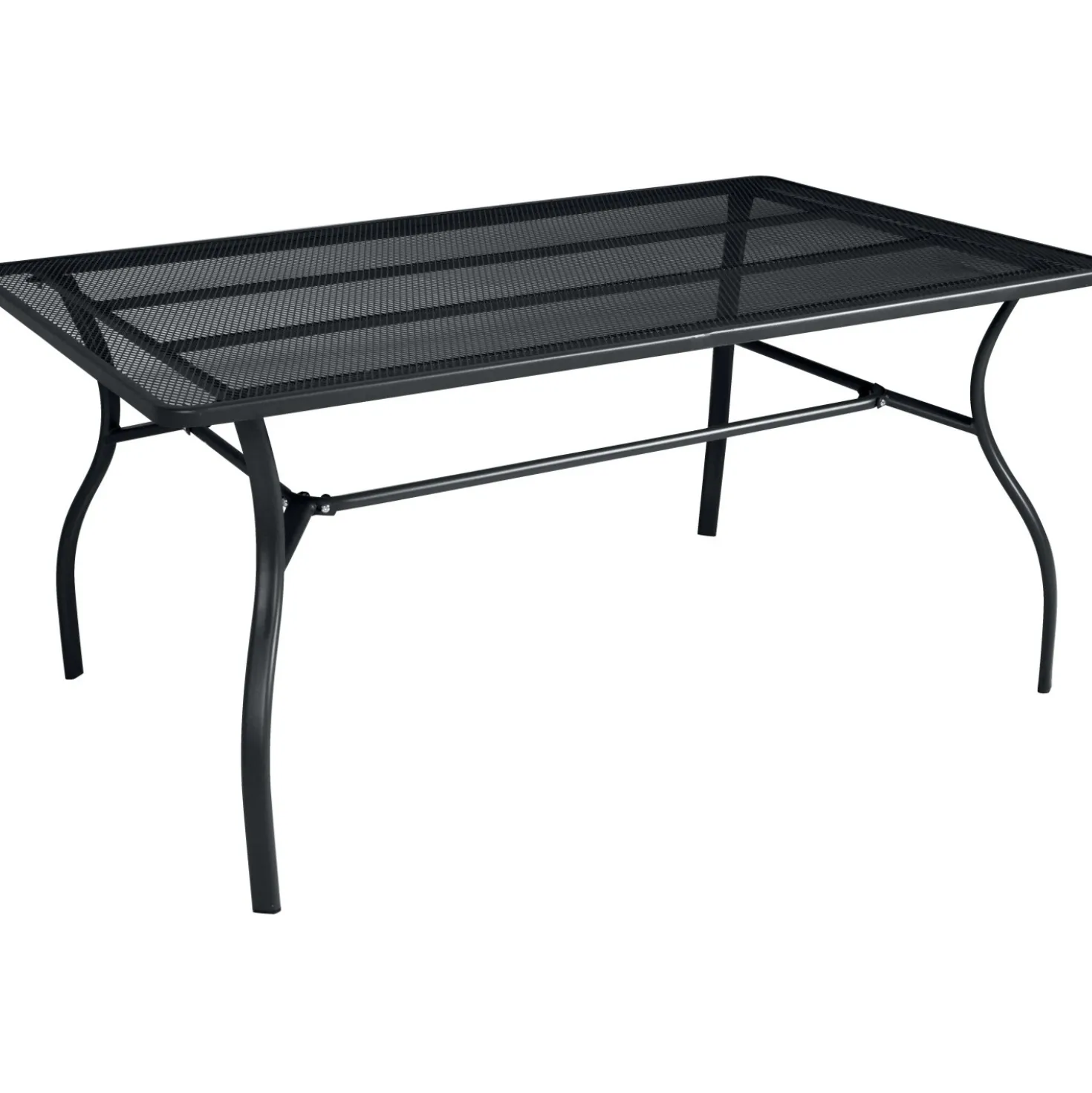 Tavolo a rete in ferro160x100 cm ferro antracite